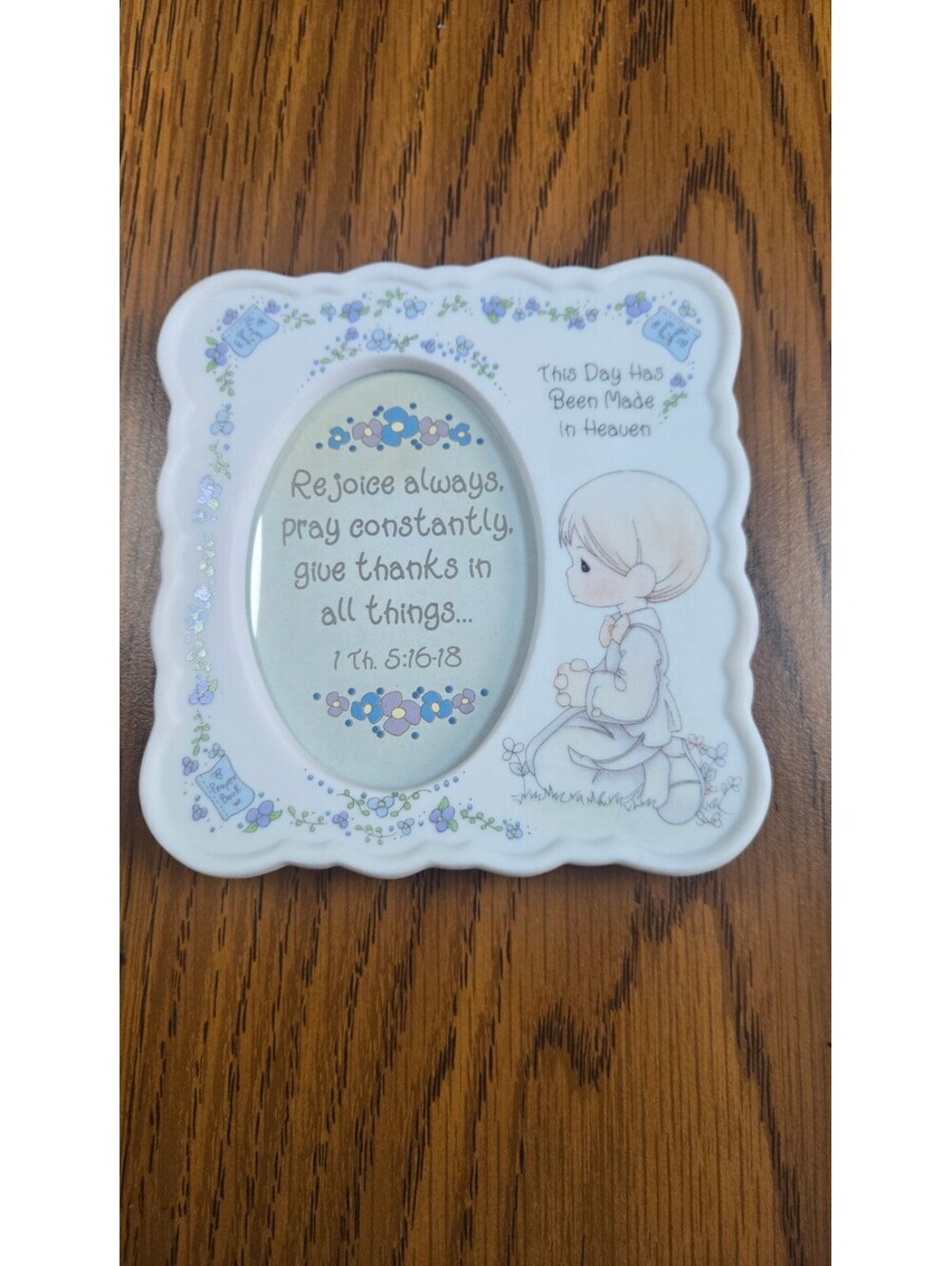 Precious Moments Religious Decorative Photo Frame with Bible Verse